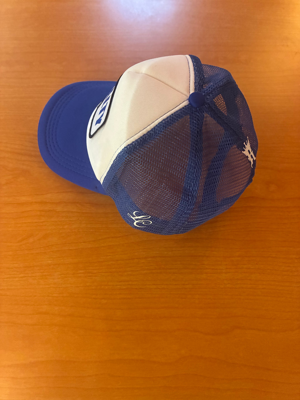 Trucker: White & Ocean Blue ROYALTY