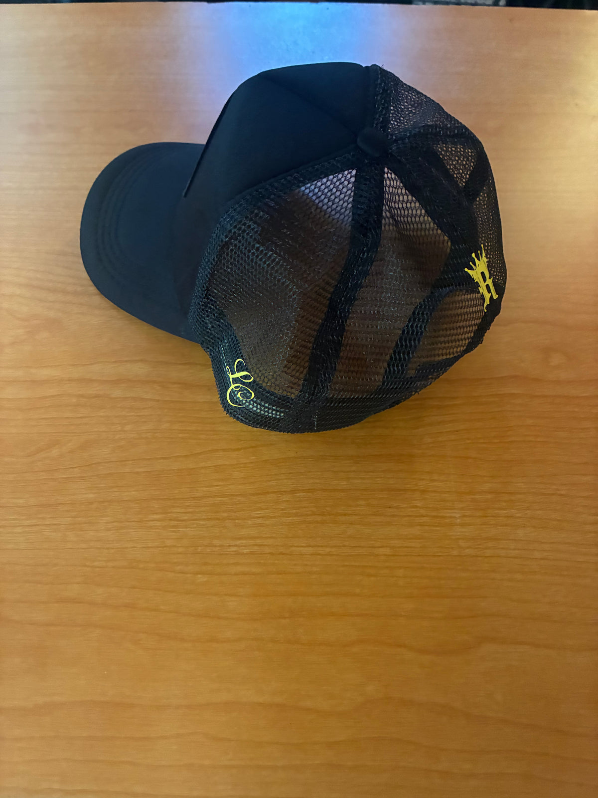 Trucker: Black & Yellow R LOGO