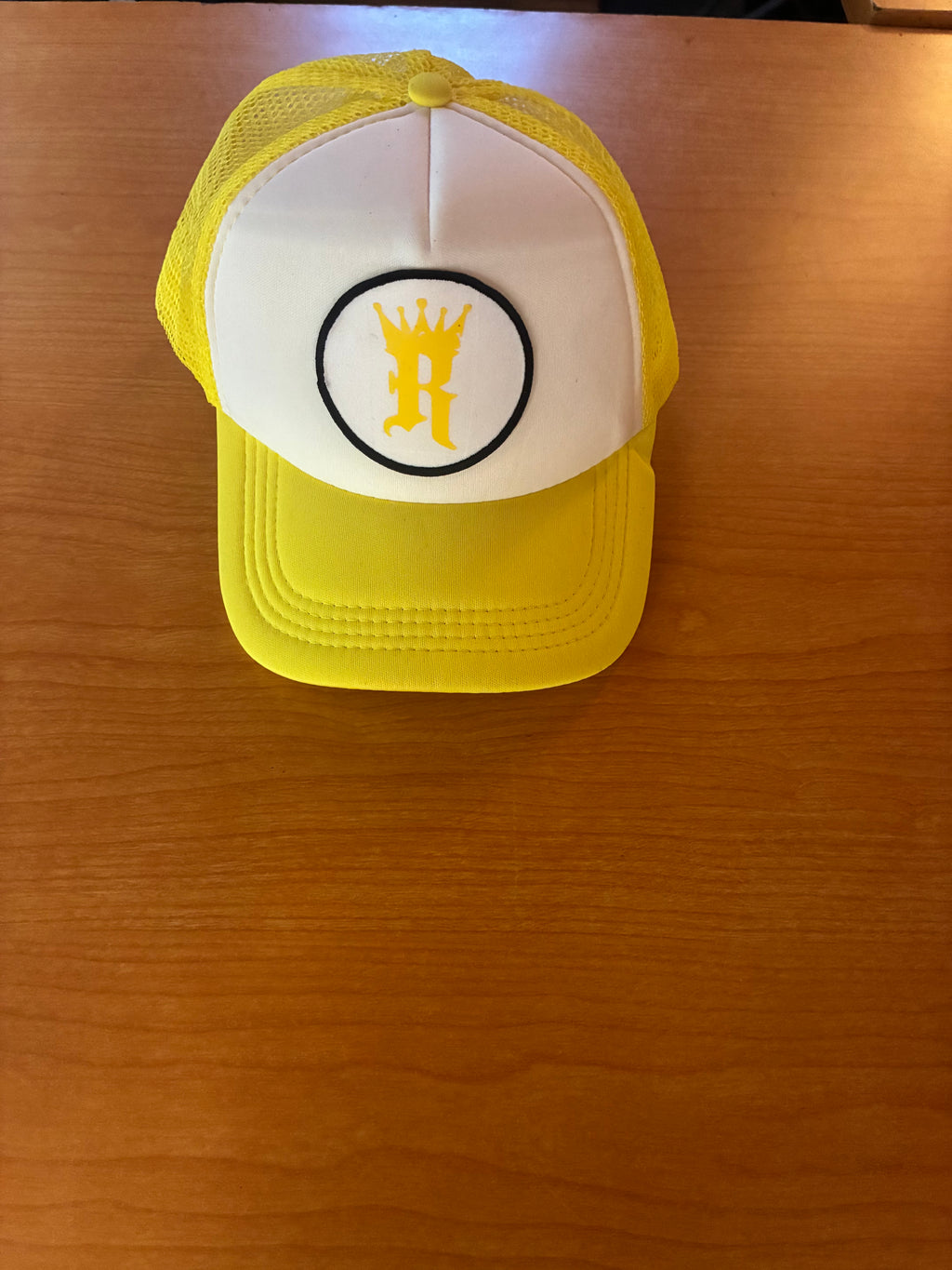 Trucker: White & Yellow R LOGO