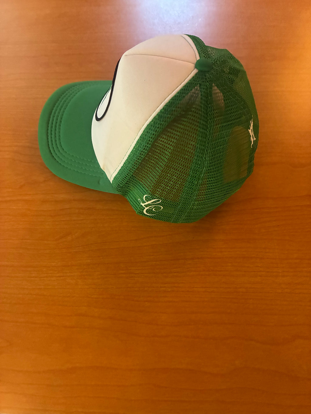 Trucker: White & Green R LOGO