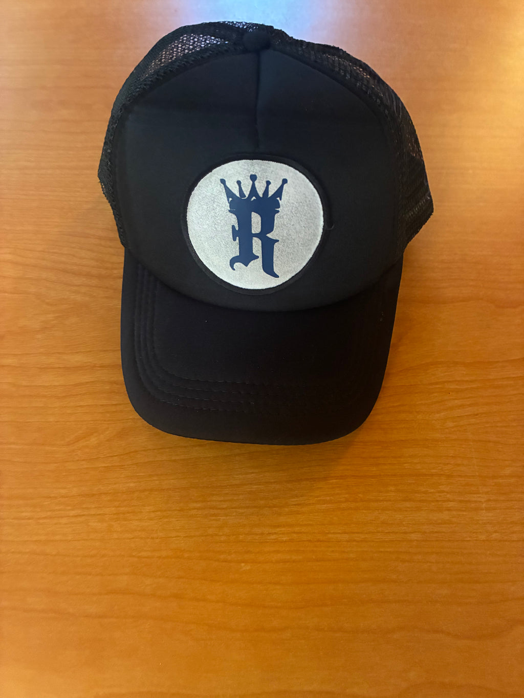 Trucker: Black & Navy Blue R LOGO